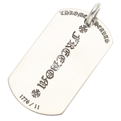 Chrome Hearts Large Dog Tag US Flag Silver Size ONE SIZE