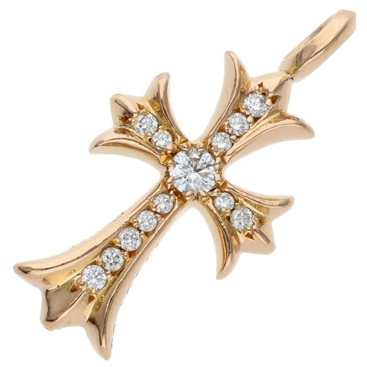 Chrome Hearts 22K Tiny Fat Cross Pave Dia Size ONE SIZE