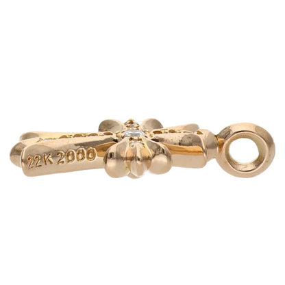 Chrome Hearts 22K Tiny Fat Cross Pave Dia Size ONE SIZE
