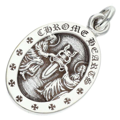 Chrome Hearts Angel Medal Oval Silver Pendant Size ONE SIZE