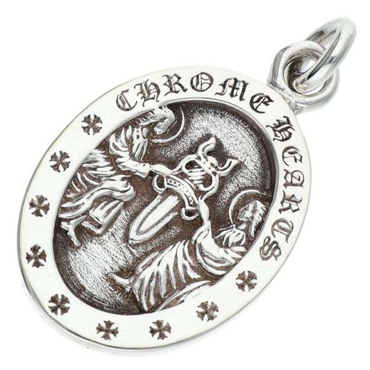Chrome Hearts Angel Medal Oval Silver Pendant Size ONE SIZE