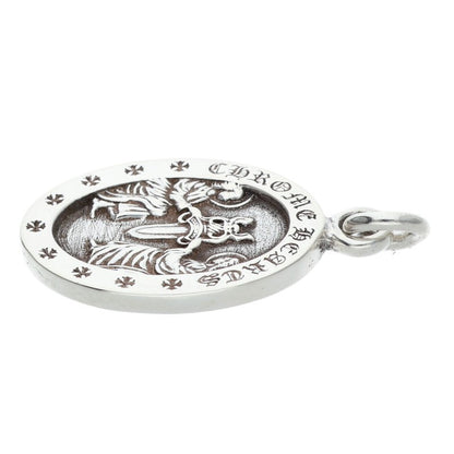 Chrome Hearts Angel Medal Oval Silver Pendant Size ONE SIZE
