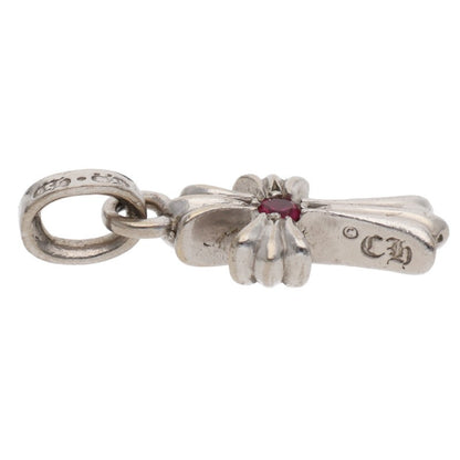 Chrome Hearts 18K WG Baby Fat Cross Ruby Charm Size ONE SIZE