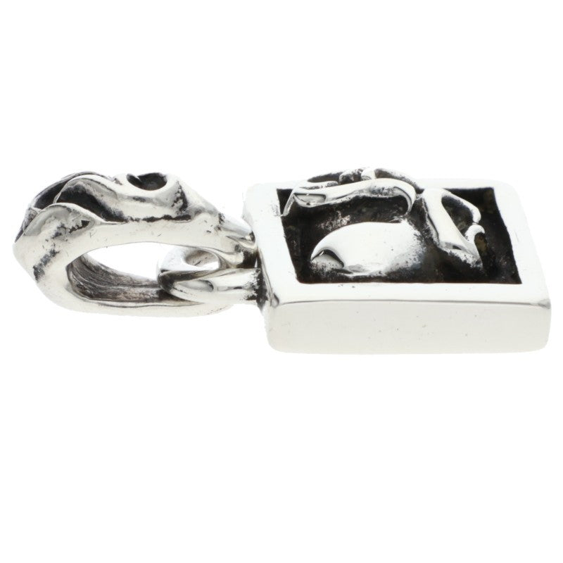 Chrome Hearts Framed Heart Charm Silver Size ONE SIZE