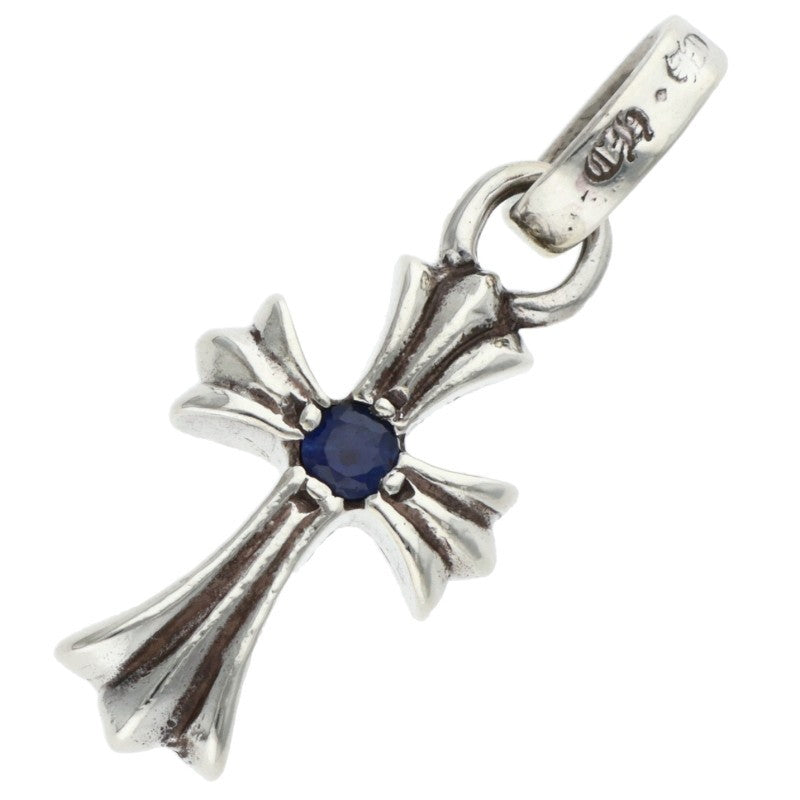 Chrome Hearts Baby Fat Cross Sapphire Silver Size ONE SIZE