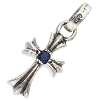 Chrome Hearts Baby Fat Cross Sapphire Silver Size ONE SIZE