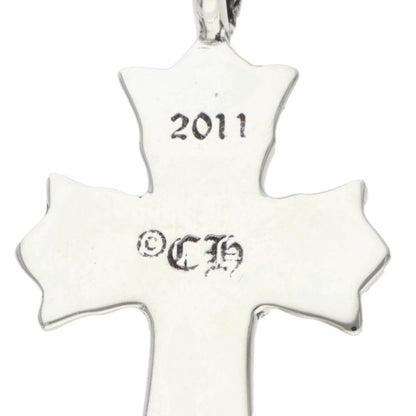 Chrome Hearts Double CH Cross Silver 925 Charm Size ONE SIZE