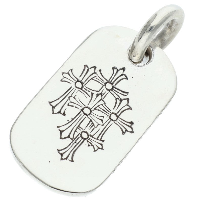 Chrome Hearts D TAG SML Silver Small Tag Necklace Size SMALL