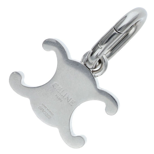 CELINE Silver Triomphe Logo Necklace Pendant Size ONE SIZE