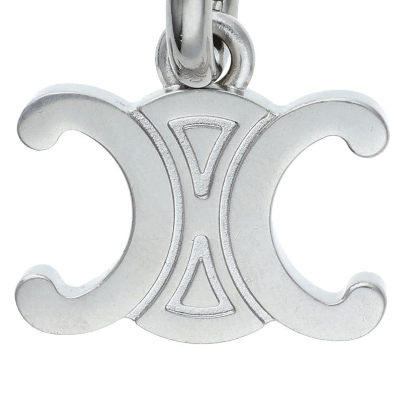 CELINE Silver Triomphe Logo Necklace Pendant Size ONE SIZE
