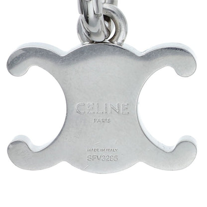 CELINE Silver Triomphe Logo Necklace Pendant Size ONE SIZE