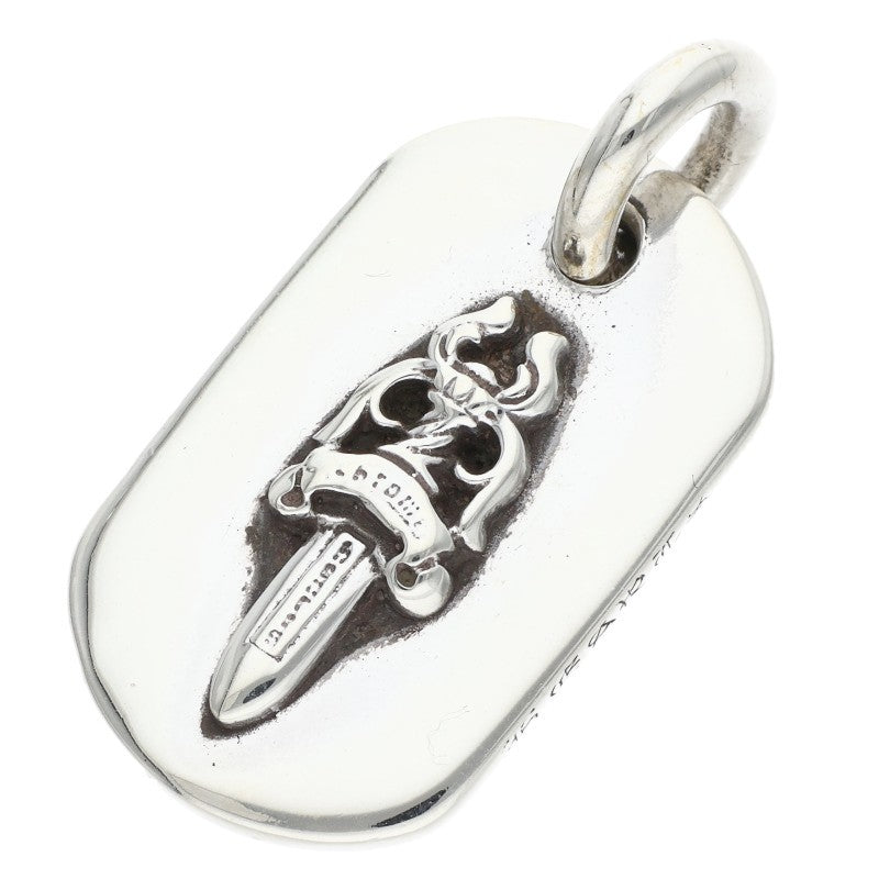Chrome Hearts D TAG SML DAG Silver Dog Tag Necklace Size ONE SIZE