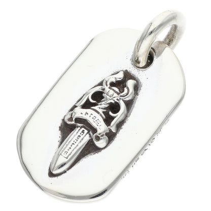 Chrome Hearts D TAG SML DAG Silver Dog Tag Necklace Size ONE SIZE