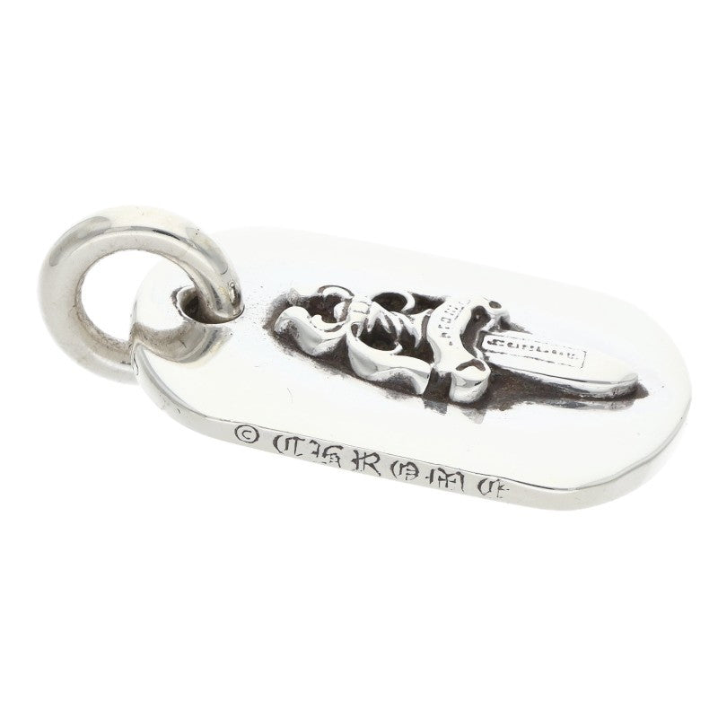 Chrome Hearts D TAG SML DAG Silver Dog Tag Necklace Size ONE SIZE