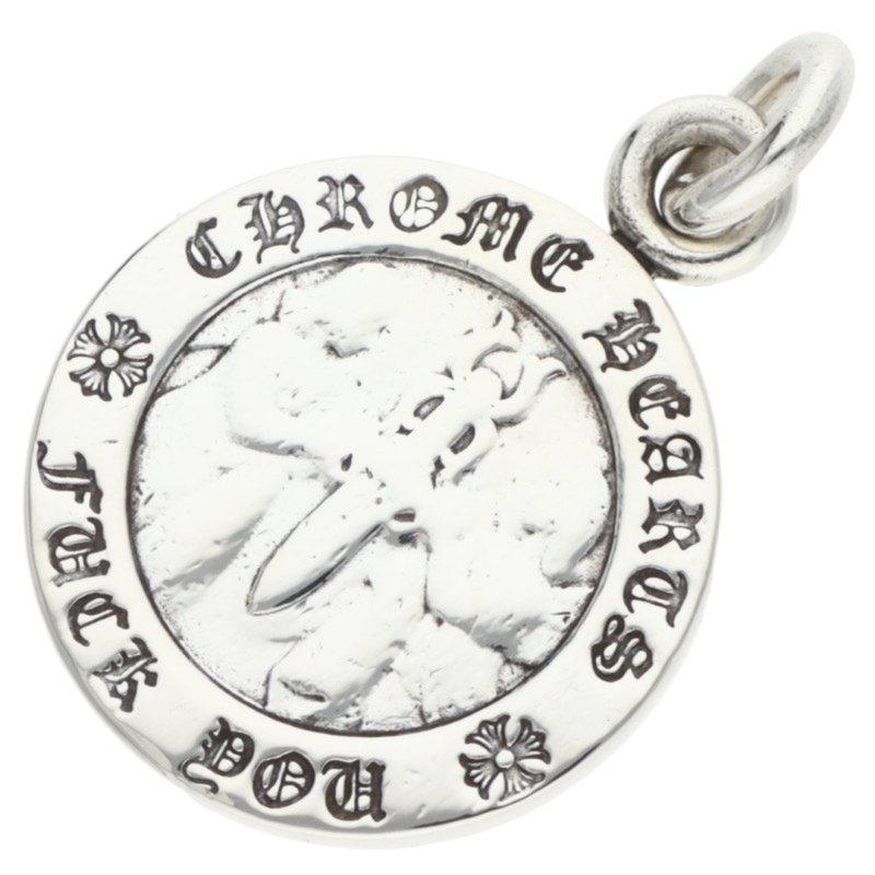 Chrome Hearts Angel Medal Charm 925 Silver Size ONE SIZE