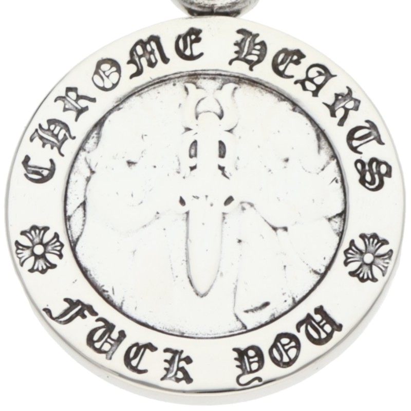 Chrome Hearts Angel Medal Charm 925 Silver Size ONE SIZE