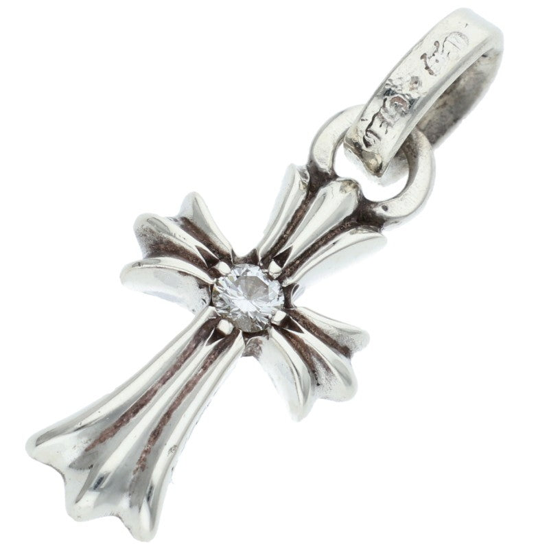 Chrome Hearts Baby Fat Diamond 925 Silver Necklace Size ONE SIZE