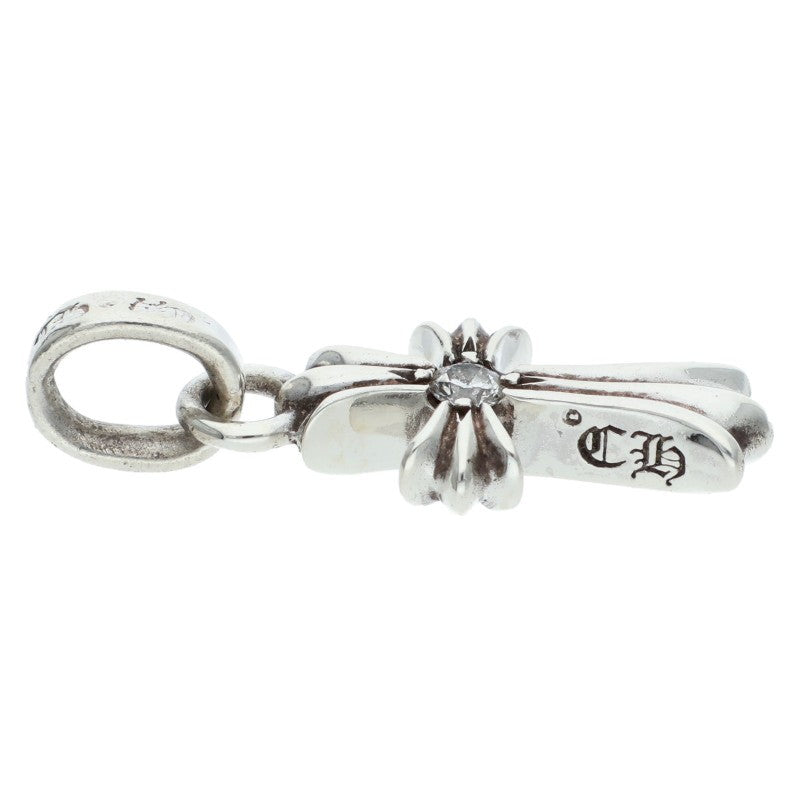 Chrome Hearts Baby Fat Diamond 925 Silver Necklace Size ONE SIZE