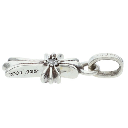 Chrome Hearts Baby Fat Diamond 925 Silver Necklace Size ONE SIZE