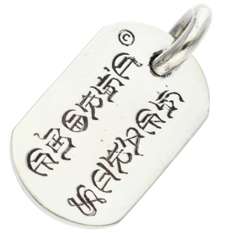 Chrome Hearts Raised Dog Tag Charm 925 Silver Size ONE SIZE
