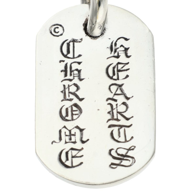 Chrome Hearts Raised Dog Tag Charm 925 Silver Size ONE SIZE