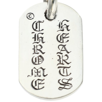 Chrome Hearts Raised Dog Tag Charm 925 Silver Size ONE SIZE