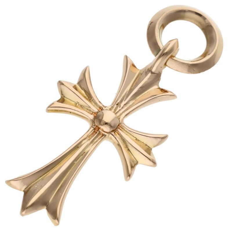 Chrome Hearts 22K Tiny CH Cross Gold Pendant Size ONE Yellow