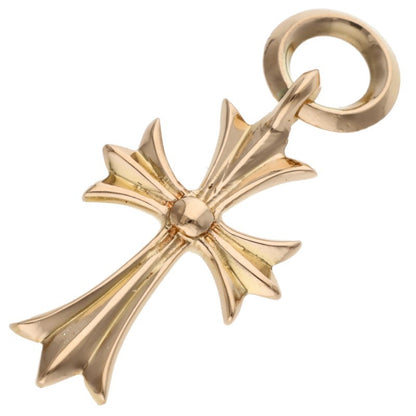 Chrome Hearts 22K Tiny CH Cross Gold Pendant Size ONE Yellow