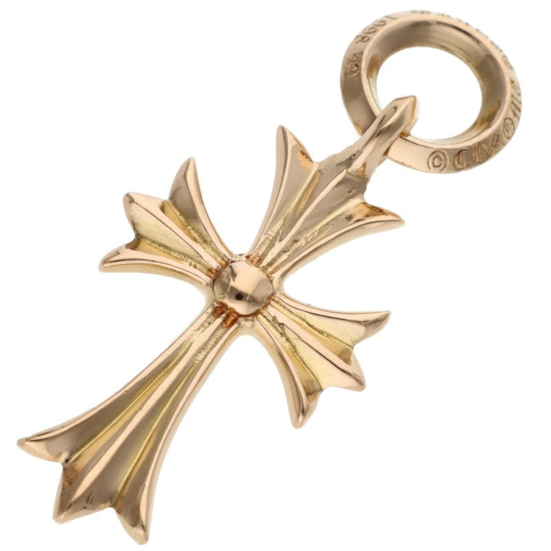 Chrome Hearts 22K Tiny CH Cross Gold Pendant Size ONE Yellow