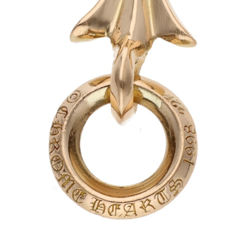 Chrome Hearts 22K Tiny CH Cross Gold Pendant Size ONE Yellow
