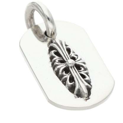 Chrome Hearts Raised Dog Tag Silver Pendant Size ONE SIZE