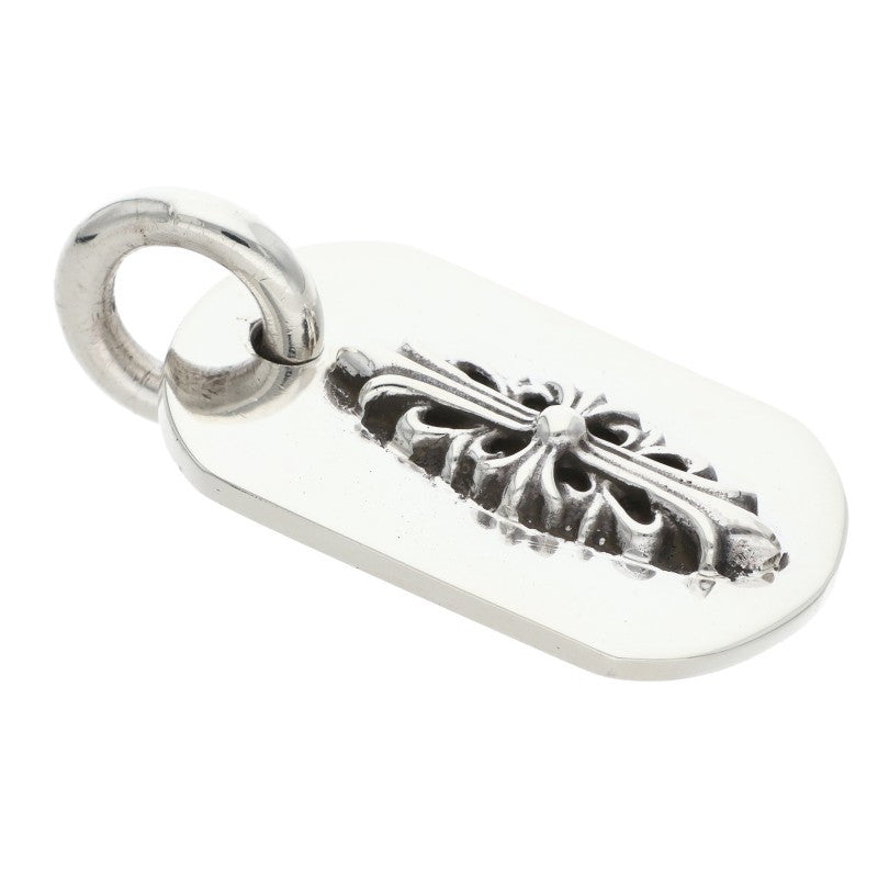 Chrome Hearts Raised Dog Tag Silver Pendant Size ONE SIZE