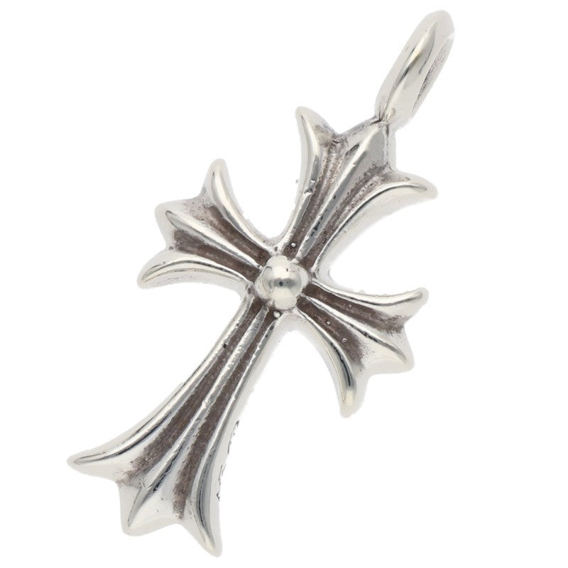 Chrome Hearts Tiny Fat Cross Diamond Pendant Size ONE Silver