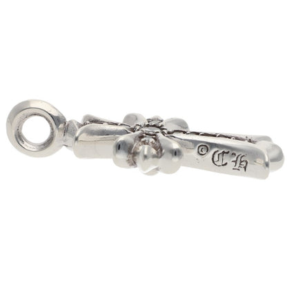 Chrome Hearts Tiny Fat Cross Diamond Pendant Size ONE Silver