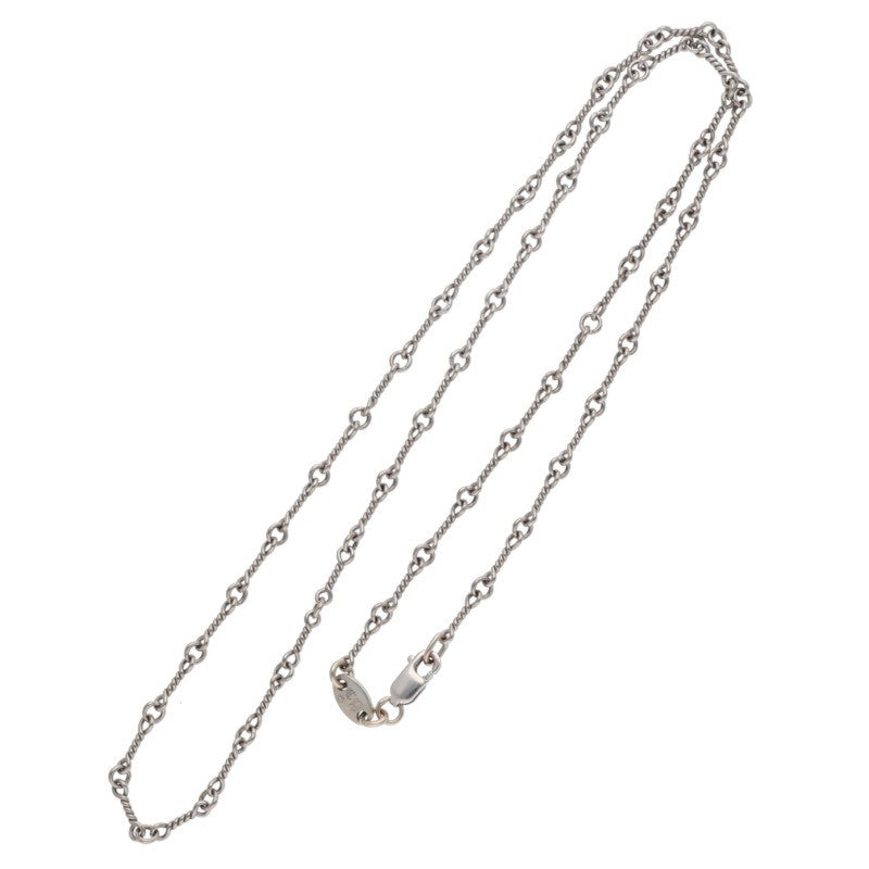 Chrome Hearts 18K WG Twist Chain Necklace Size 18INCH