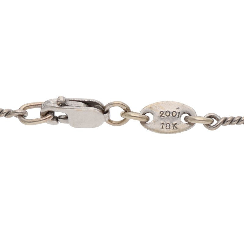 Chrome Hearts 18K WG Twist Chain Necklace Size 18INCH