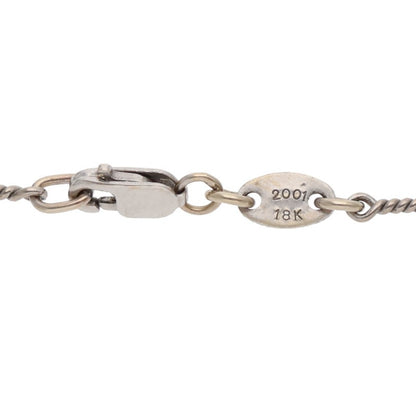 Chrome Hearts 18K WG Twist Chain Necklace Size 18INCH