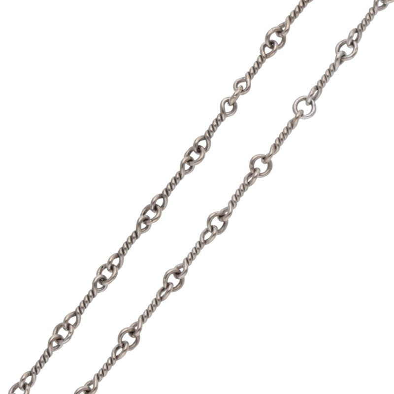 Chrome Hearts 18K WG Twist Chain Necklace Size 18INCH