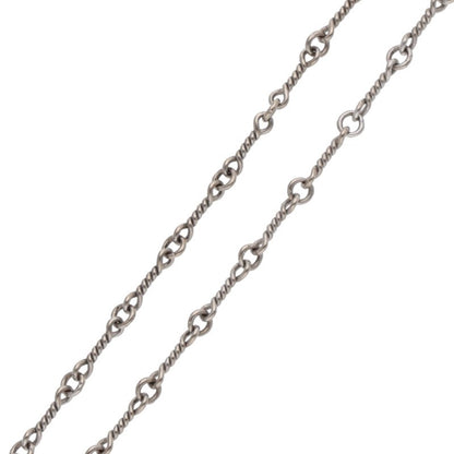 Chrome Hearts 18K WG Twist Chain Necklace Size 18INCH