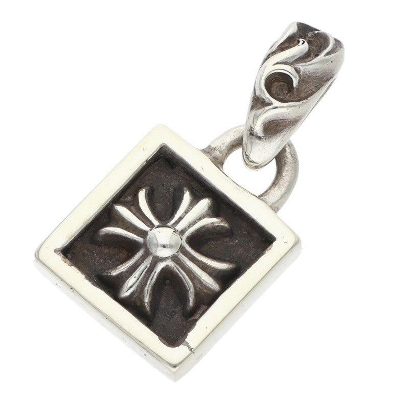 Chrome Hearts Framed CH Plus Charm Necklace Size ONE Silver