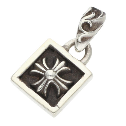 Chrome Hearts Framed CH Plus Charm Necklace Size ONE Silver