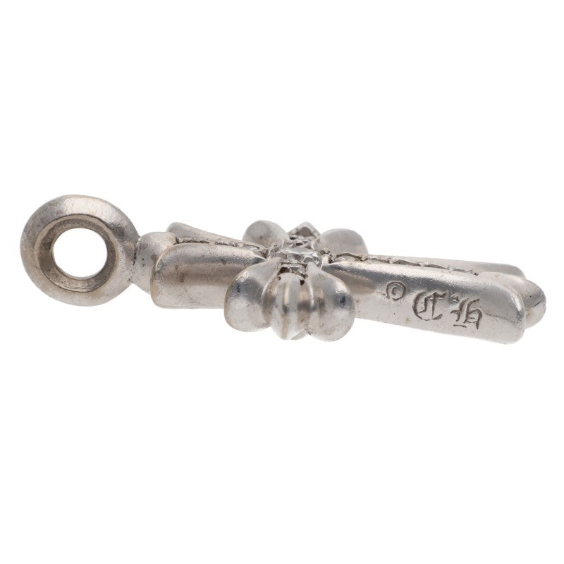 Chrome Hearts 18K Tiny Fat Pave Cross Pendant Size ONE SIZE