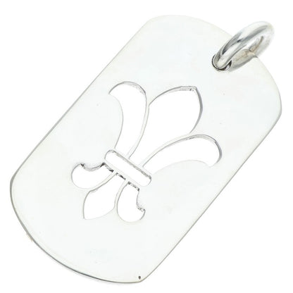 Chrome Hearts Large Dog Tag Silver Pendant Size ONE SIZE
