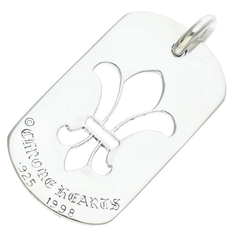 Chrome Hearts Large Dog Tag Silver Pendant Size ONE SIZE