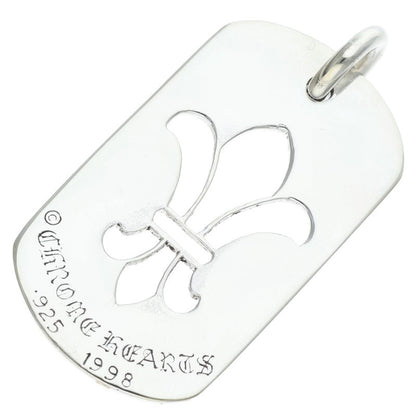 Chrome Hearts Large Dog Tag Silver Pendant Size ONE SIZE