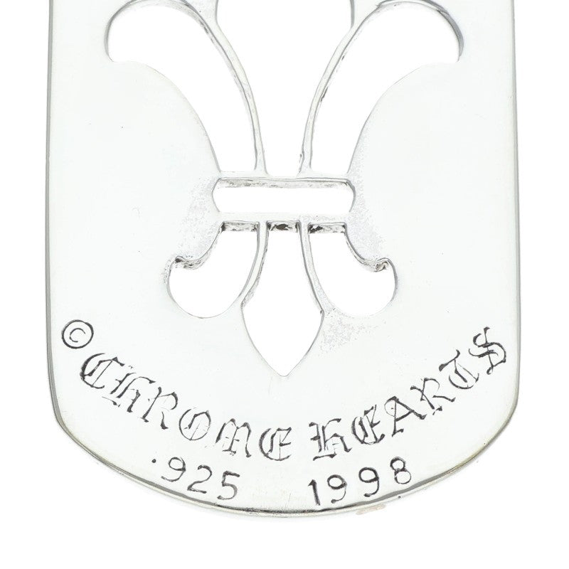 Chrome Hearts Large Dog Tag Silver Pendant Size ONE SIZE