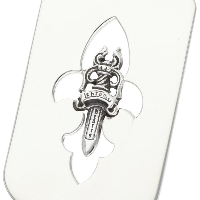 Chrome Hearts Large Fleur Dagger Tag Pendant Size ONE Silver