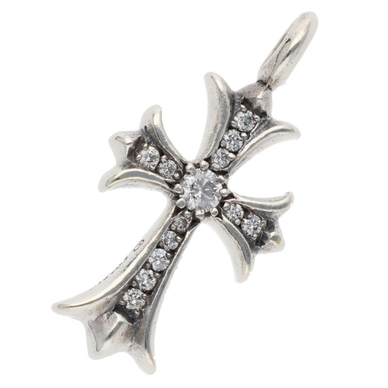 Chrome Hearts Tiny Fat Pave Cross Pendant Size ONE SIZE