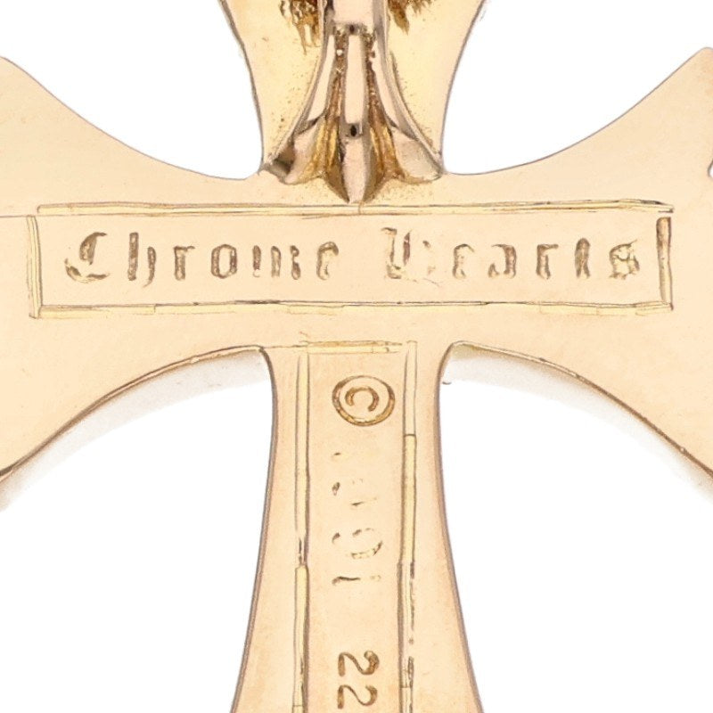 Chrome Hearts 22K Small CH Diamond Pendant Size ONE SIZE