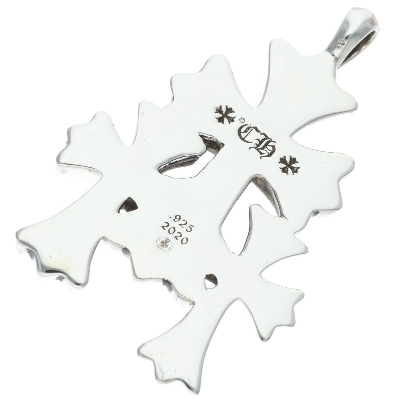Chrome Hearts Triple CH Cross 925 Pendant Size ONE SIZE